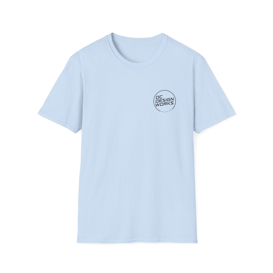 Heritage T-Shirt — Black Line Logo - T-Shirt - Light Blue - OC Designworks