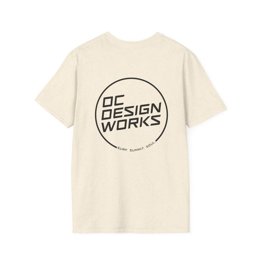 Heritage T-Shirt — Black Line Logo - T-Shirt - Natural - OC Designworks