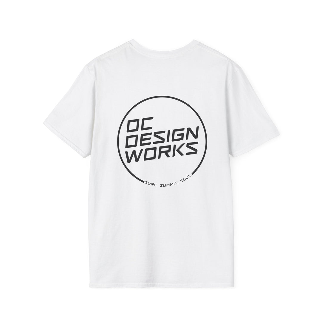 Heritage T-Shirt — Black Line Logo - T-Shirt - White - OC Designworks