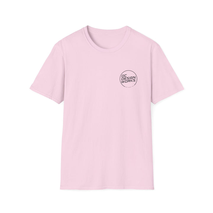 Heritage T-Shirt — Black Line Logo - T-Shirt - Light Pink - OC Designworks