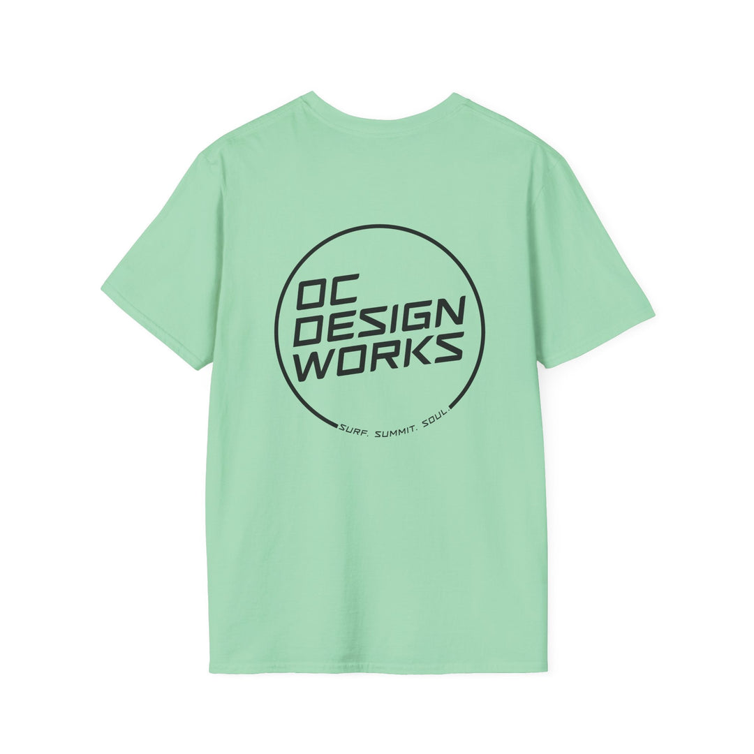 Heritage T-Shirt — Black Line Logo - T-Shirt - Mint Green - OC Designworks