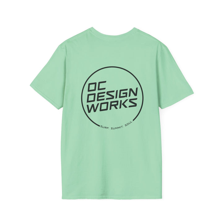 Heritage T-Shirt — Black Line Logo - T-Shirt - Mint Green - OC Designworks