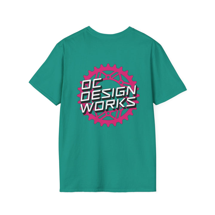 Heritage T-Shirt — Magenta Gear Logo - T-Shirt - Jade Dome - OC Designworks