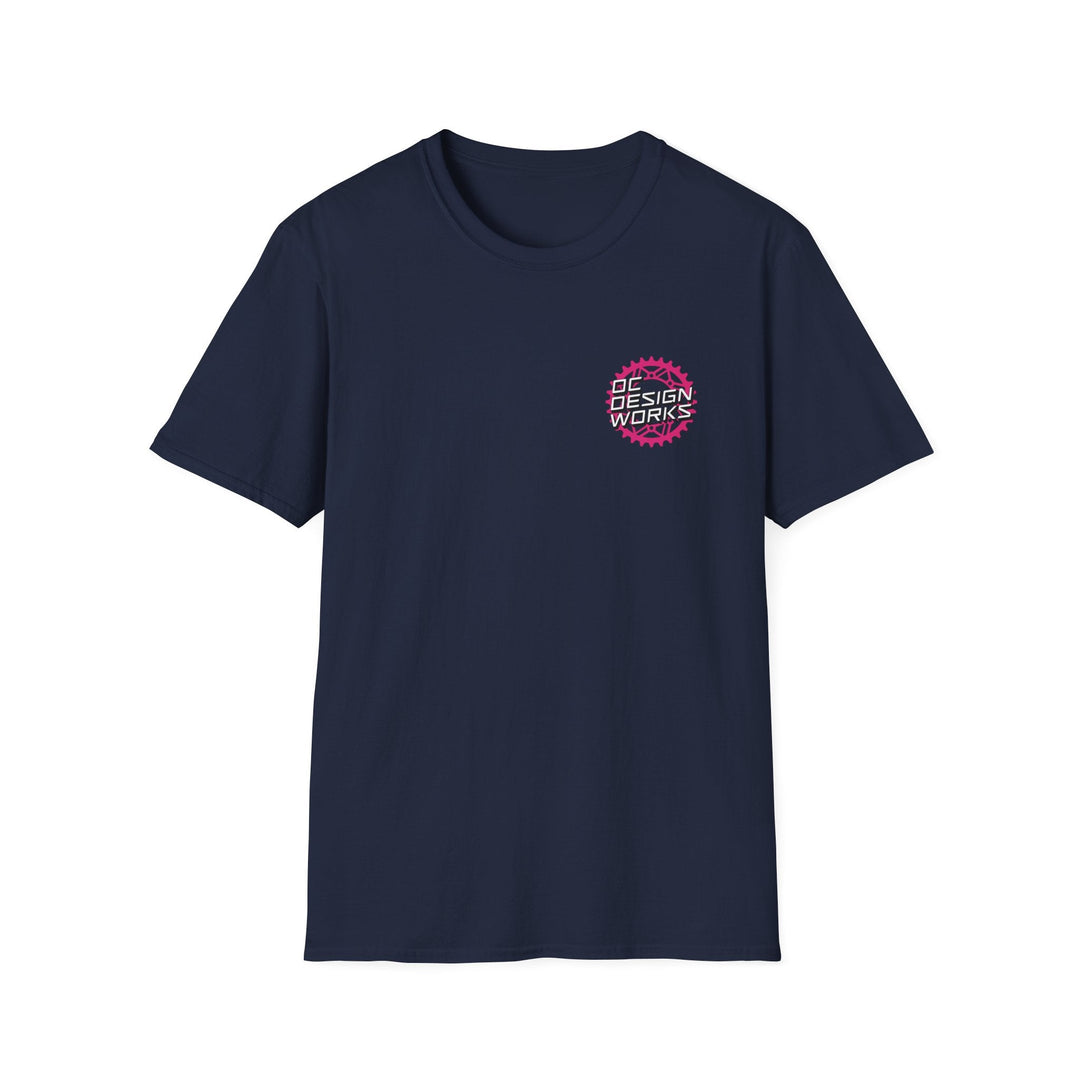 Heritage T-Shirt — Magenta Gear Logo - T-Shirt - Navy - OC Designworks