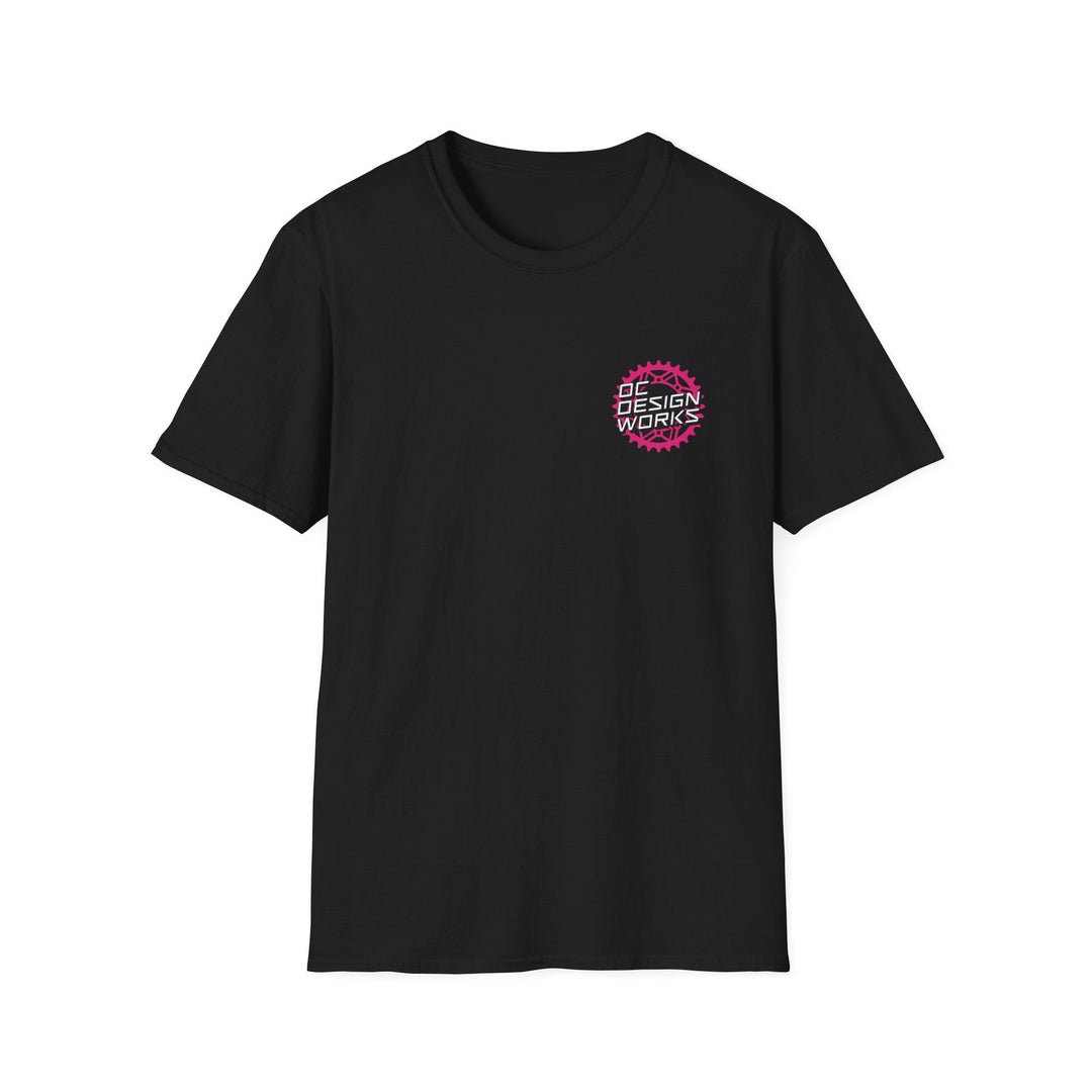 Heritage T-Shirt — Magenta Gear Logo - T-Shirt - Black - OC Designworks