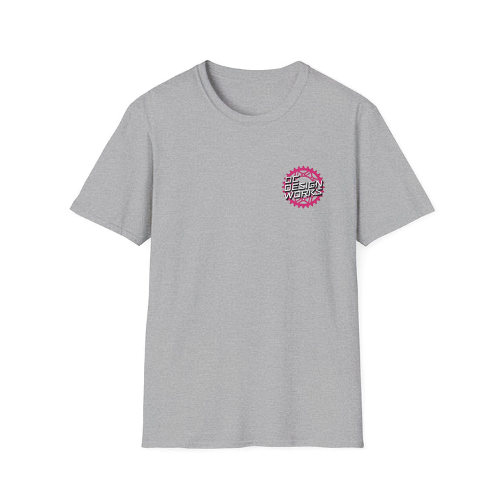 Heritage T-Shirt — Magenta Gear Logo - T-Shirt - Sport Grey - OC Designworks