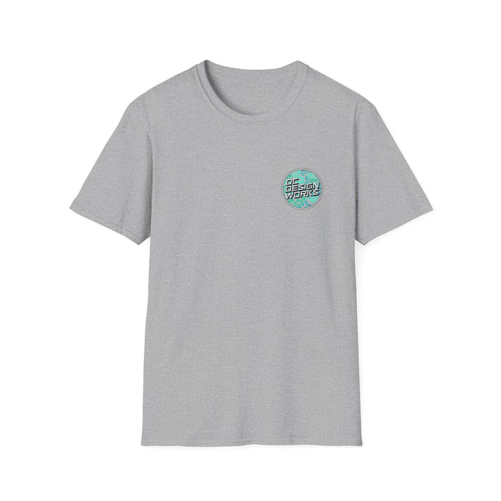 Heritage T-Shirt — Mint Hibiscus Logo - T-Shirt - Sport Grey - OC Designworks