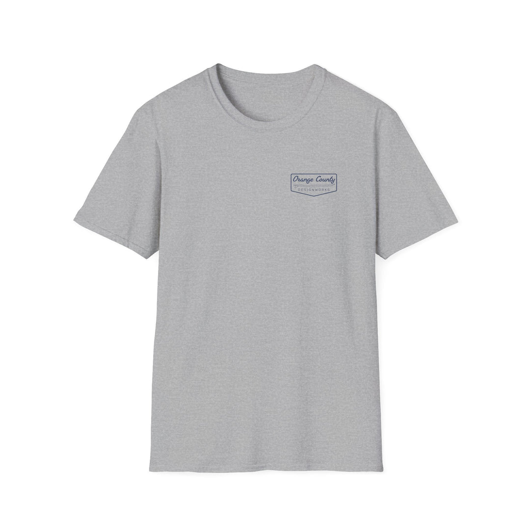 Heritage T-Shirt — Navy Vintage Surf Logo - T-Shirt - Sport Grey - OC Designworks