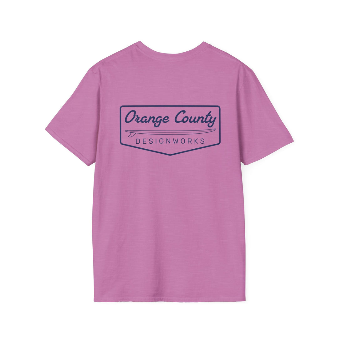 Heritage T-Shirt — Navy Vintage Surf Logo - T-Shirt - Heather Radiant Orchid - OC Designworks