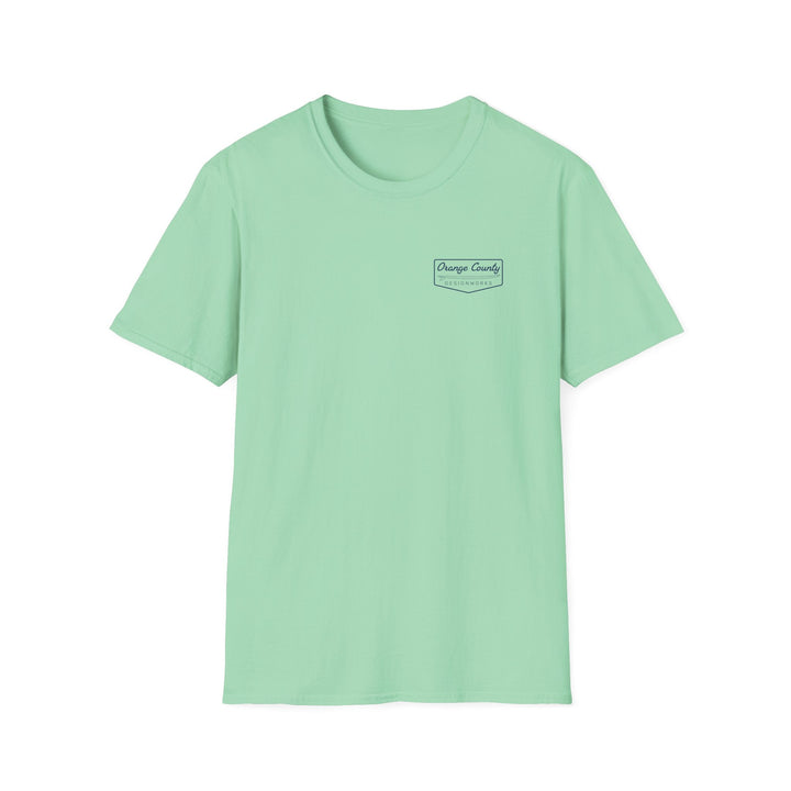 Heritage T-Shirt — Navy Vintage Surf Logo - T-Shirt - Mint Green - OC Designworks