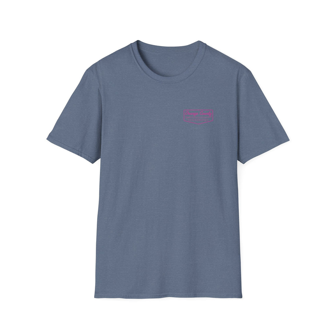 Heritage T-Shirt — Pink Vintage Surf Logo - T-Shirt - Heather Indigo - OC Designworks