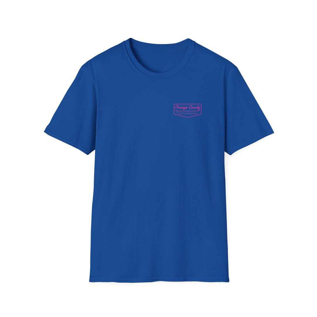 Heritage T-Shirt — Pink Vintage Surf Logo - T-Shirt - Royal - OC Designworks