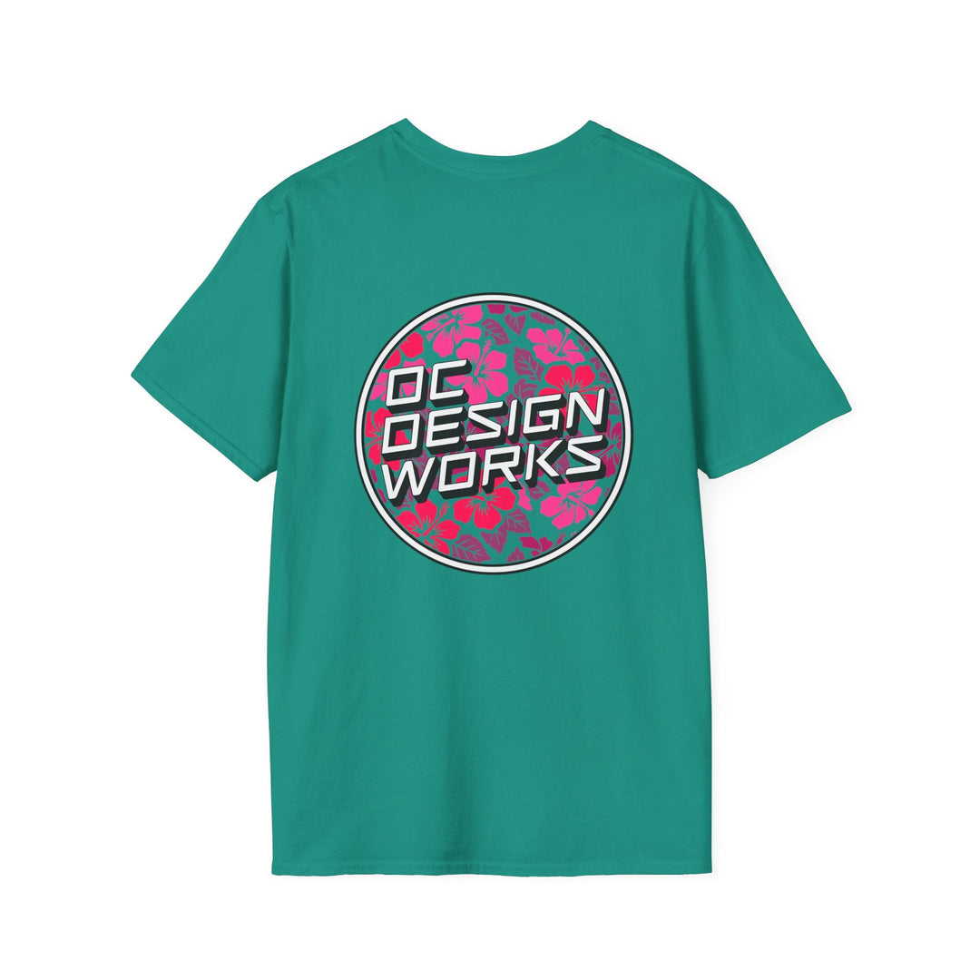 Heritage T-Shirt — Rose Hibiscus Logo - T-Shirt - Jade Dome - OC Designworks