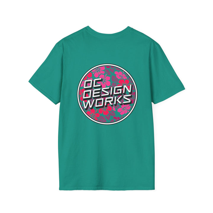 Heritage T-Shirt — Rose Hibiscus Logo - T-Shirt - Jade Dome - OC Designworks
