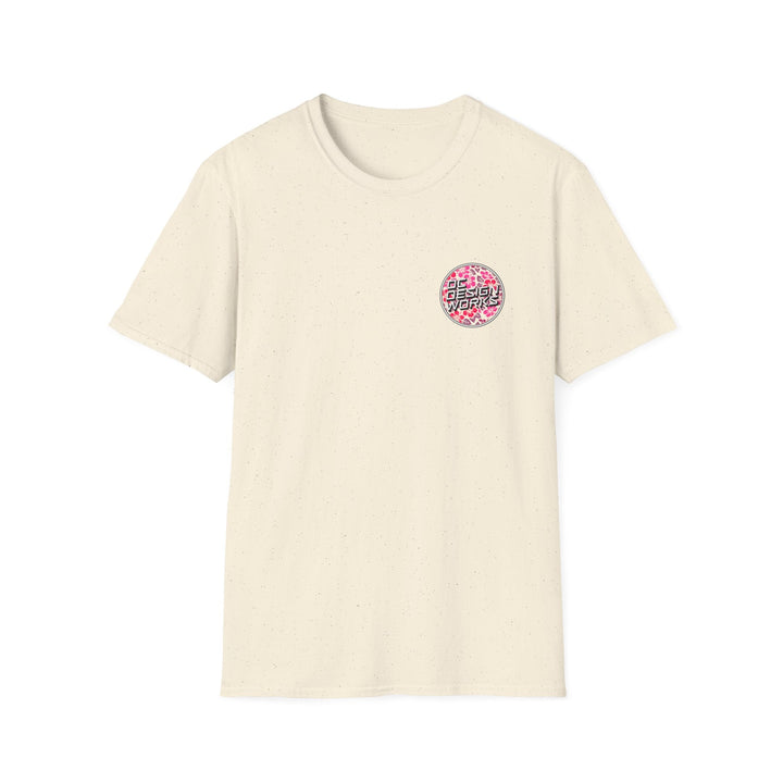 Heritage T-Shirt — Rose Hibiscus Logo - T-Shirt - Natural - OC Designworks