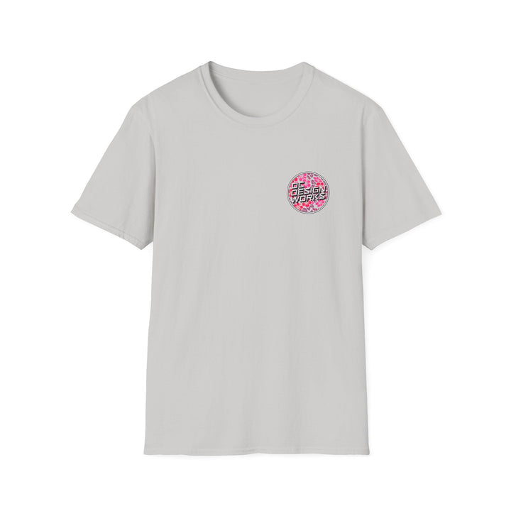 Heritage T-Shirt — Rose Hibiscus Logo - T-Shirt - Ice Grey - OC Designworks