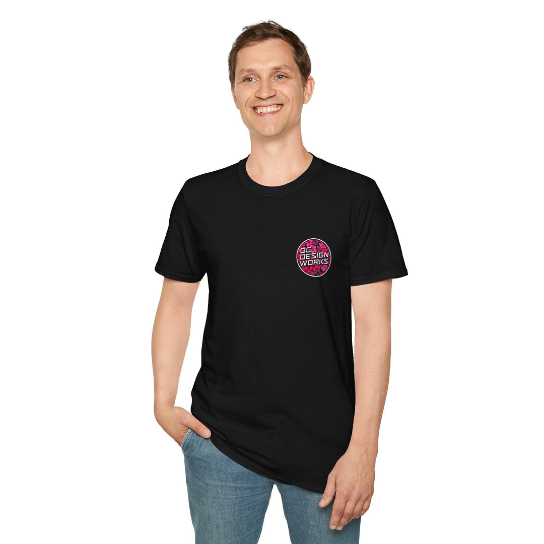 Heritage T-Shirt — Rose Hibiscus Logo - T-Shirt - Black - OC Designworks