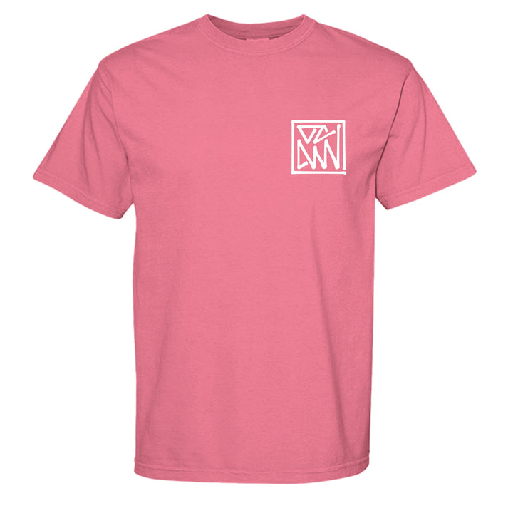 Heritage T-Shirt — White Framed Shuji Logo - T-Shirt - WATERMELON - OC Designworks