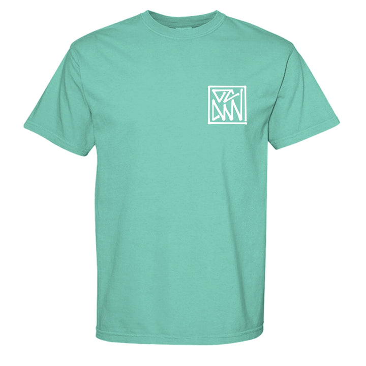Heritage T-Shirt — White Framed Shuji Logo - T-Shirt - CHALKY MINT - OC Designworks