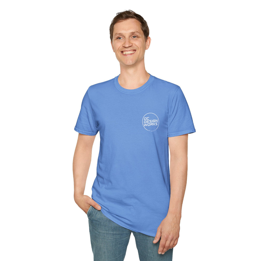 Heritage T-Shirt — White Line Logo - T-Shirt - Carolina Blue - OC Designworks
