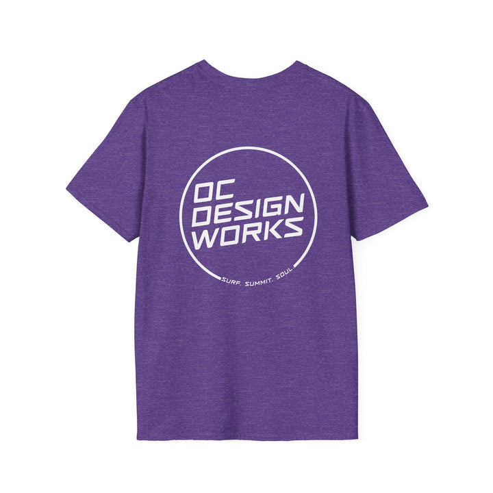 Heritage T-Shirt — White Line Logo - T-Shirt - Heather Purple - OC Designworks