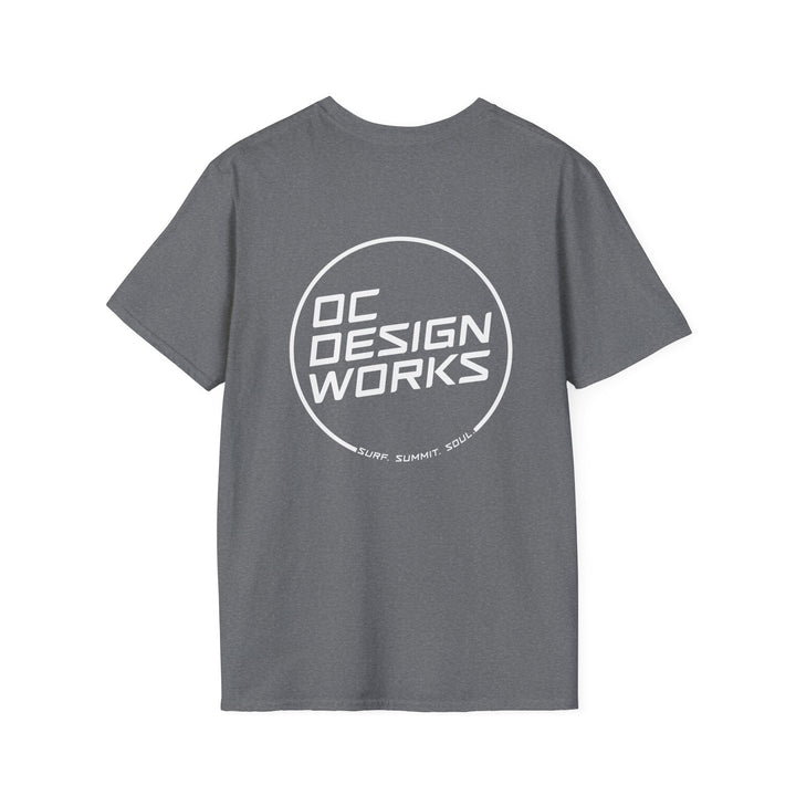 Heritage T-Shirt — White Line Logo - T-Shirt - Graphite Heather - OC Designworks