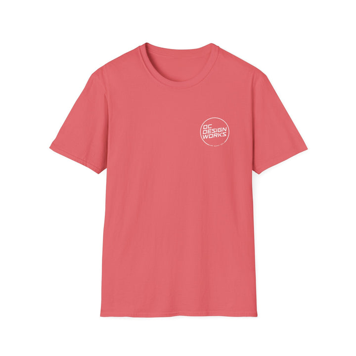 Heritage T-Shirt — White Line Logo - T-Shirt - Coral Silk - OC Designworks