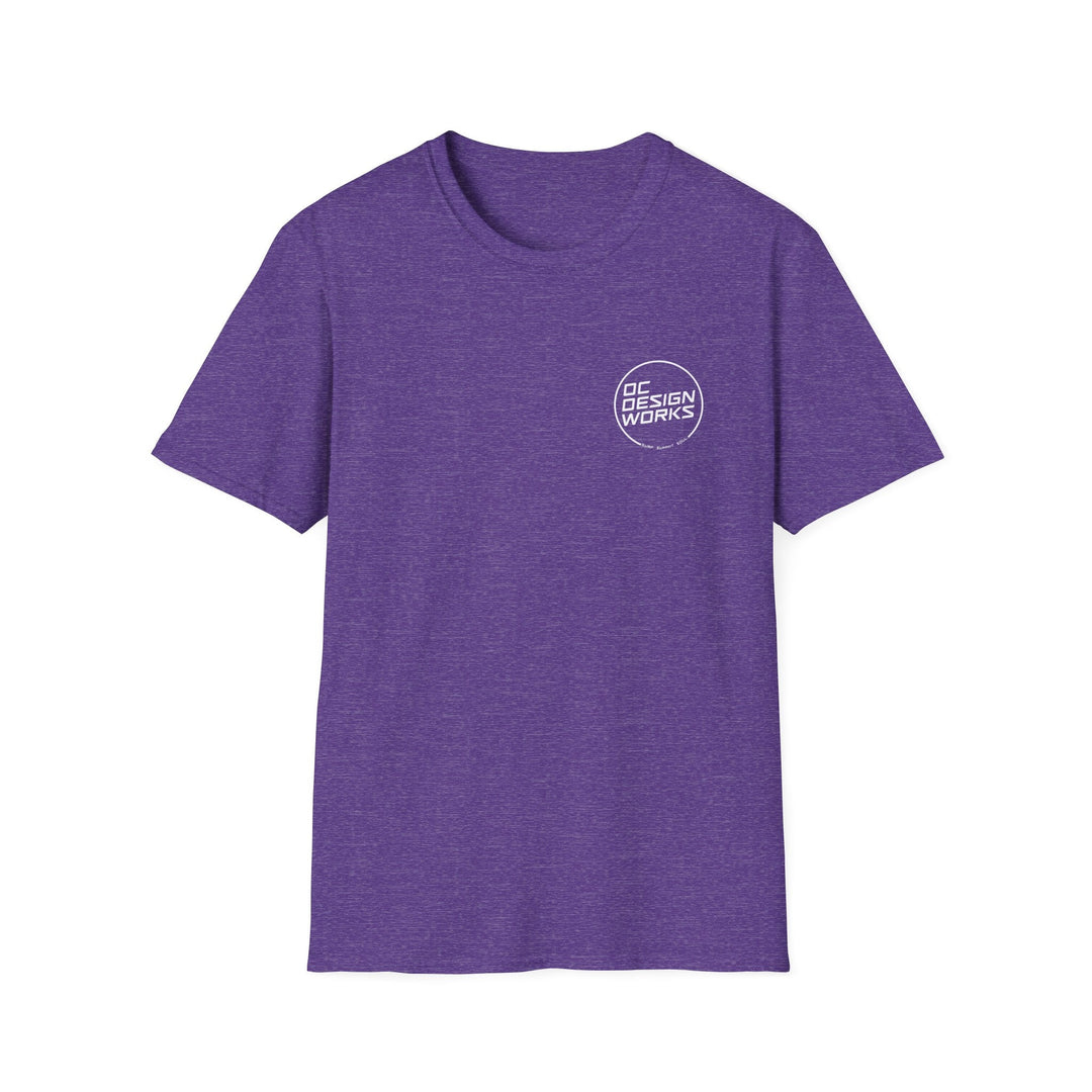 Heritage T-Shirt — White Line Logo - T-Shirt - Heather Purple - OC Designworks
