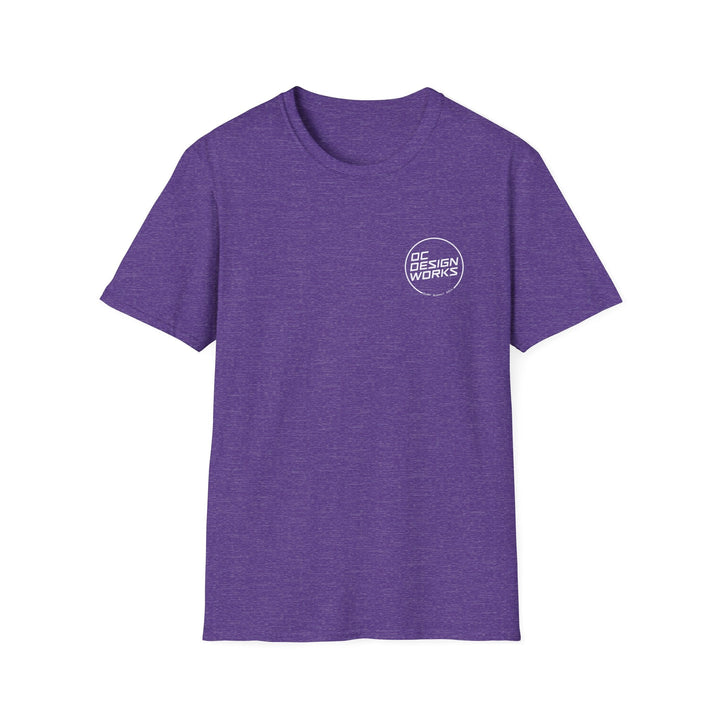 Heritage T-Shirt — White Line Logo - T-Shirt - Heather Purple - OC Designworks