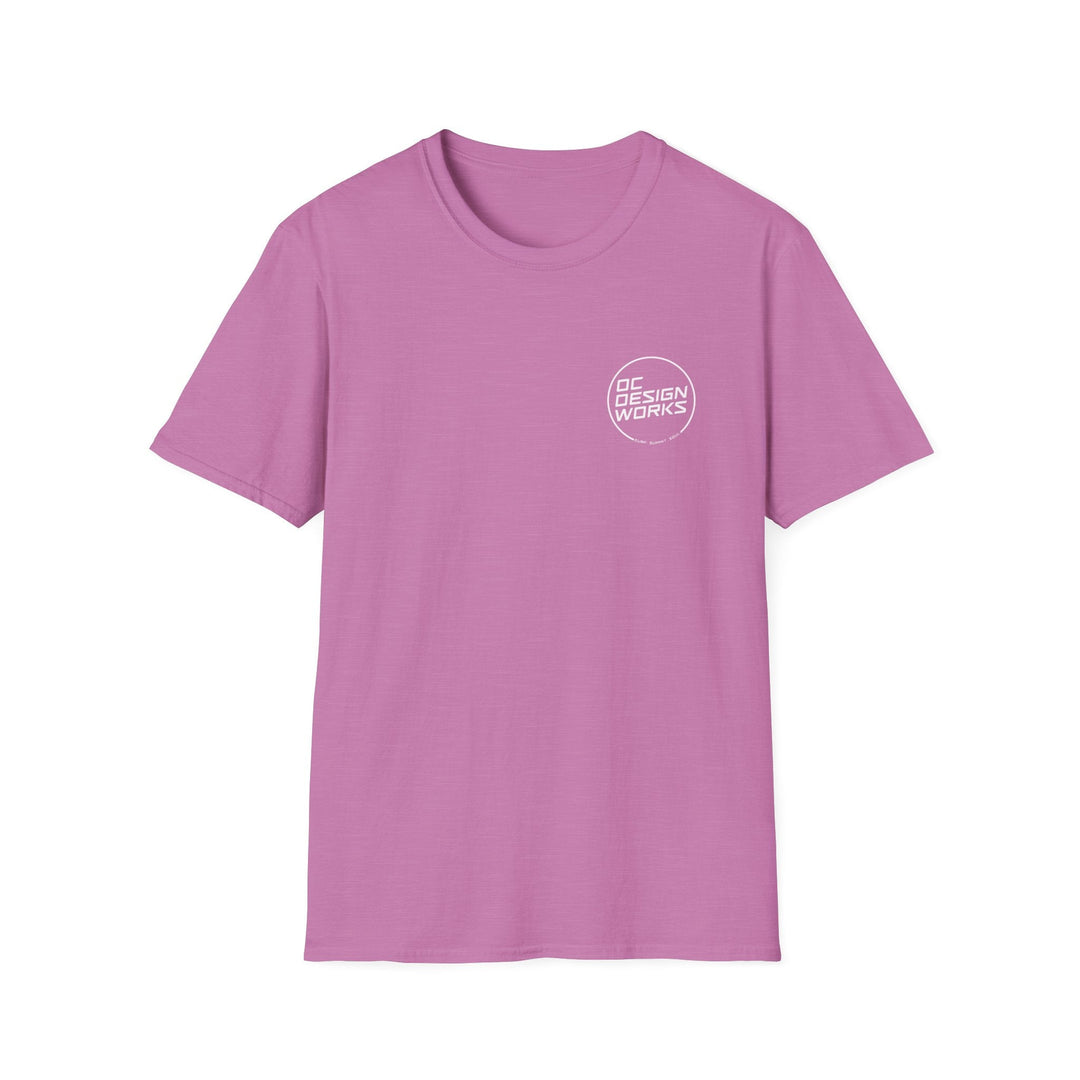 Heritage T-Shirt — White Line Logo - T-Shirt - Heather Radiant Orchid - OC Designworks