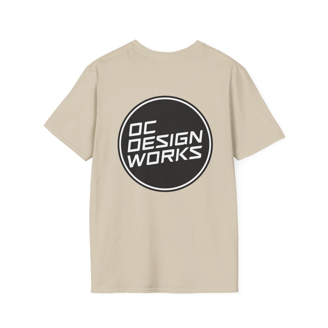 Heritage T-Shirt — White Logo - T-Shirt - Sand - OC Designworks