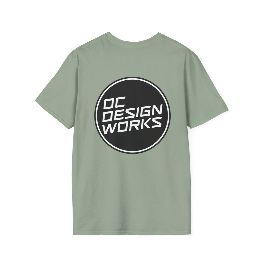 Heritage T-Shirt — White Logo - T-Shirt - Sage - OC Designworks