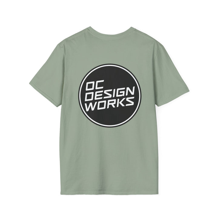 Heritage T-Shirt — White Logo - T-Shirt - Sage - OC Designworks