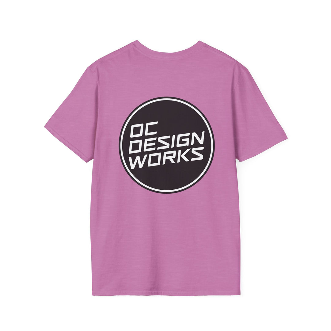 Heritage T-Shirt — White Logo - T-Shirt - Heather Radiant Orchid - OC Designworks