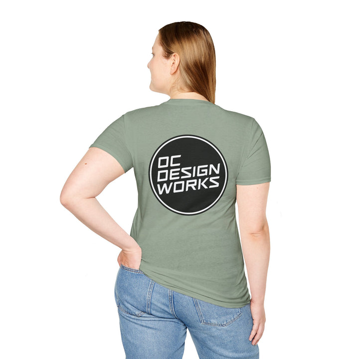 Heritage T-Shirt — White Logo - T-Shirt - Sage - OC Designworks