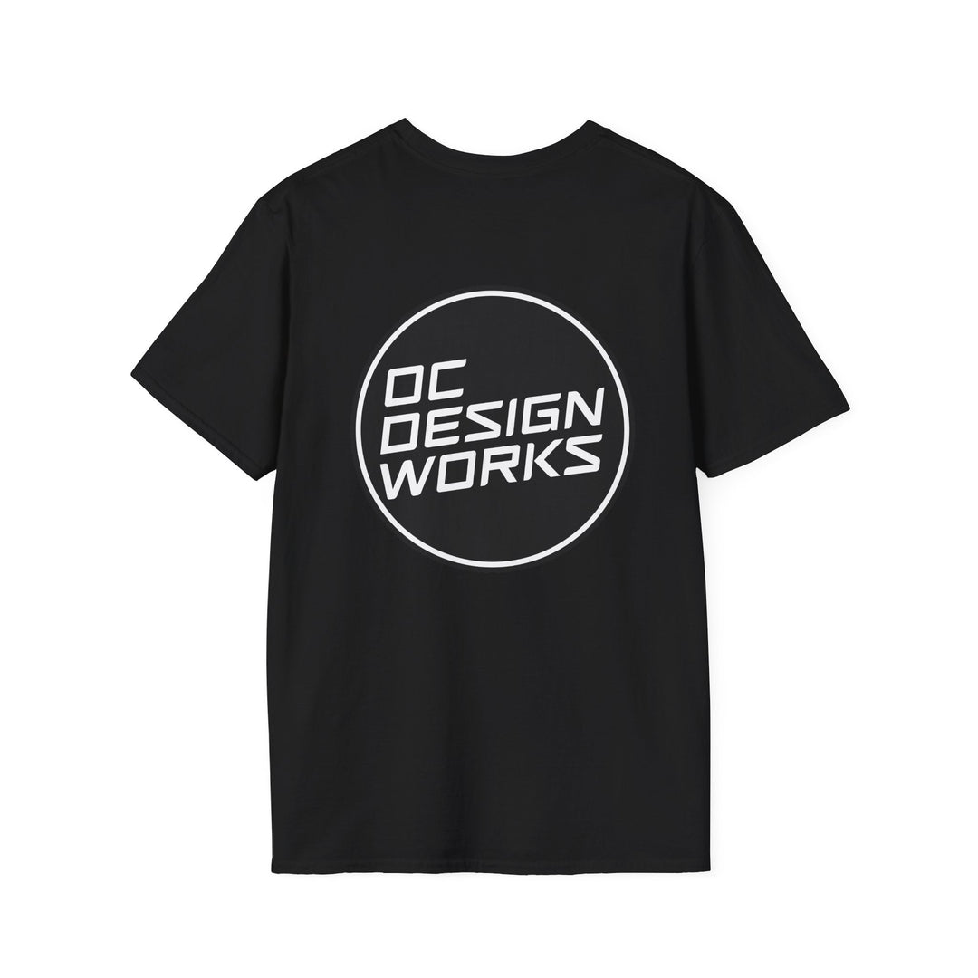 Heritage T-Shirt — White Logo - T-Shirt - Black - OC Designworks