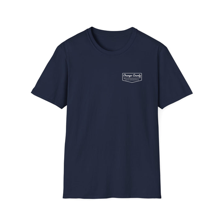 Heritage T-Shirt — White Vintage Surf Logo - T-Shirt - Navy - OC Designworks