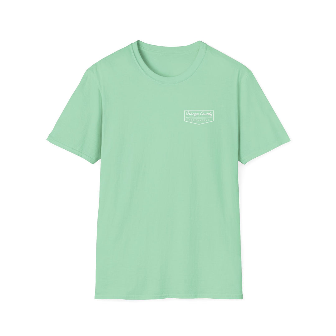 Heritage T-Shirt — White Vintage Surf Logo - T-Shirt - Mint Green - OC Designworks