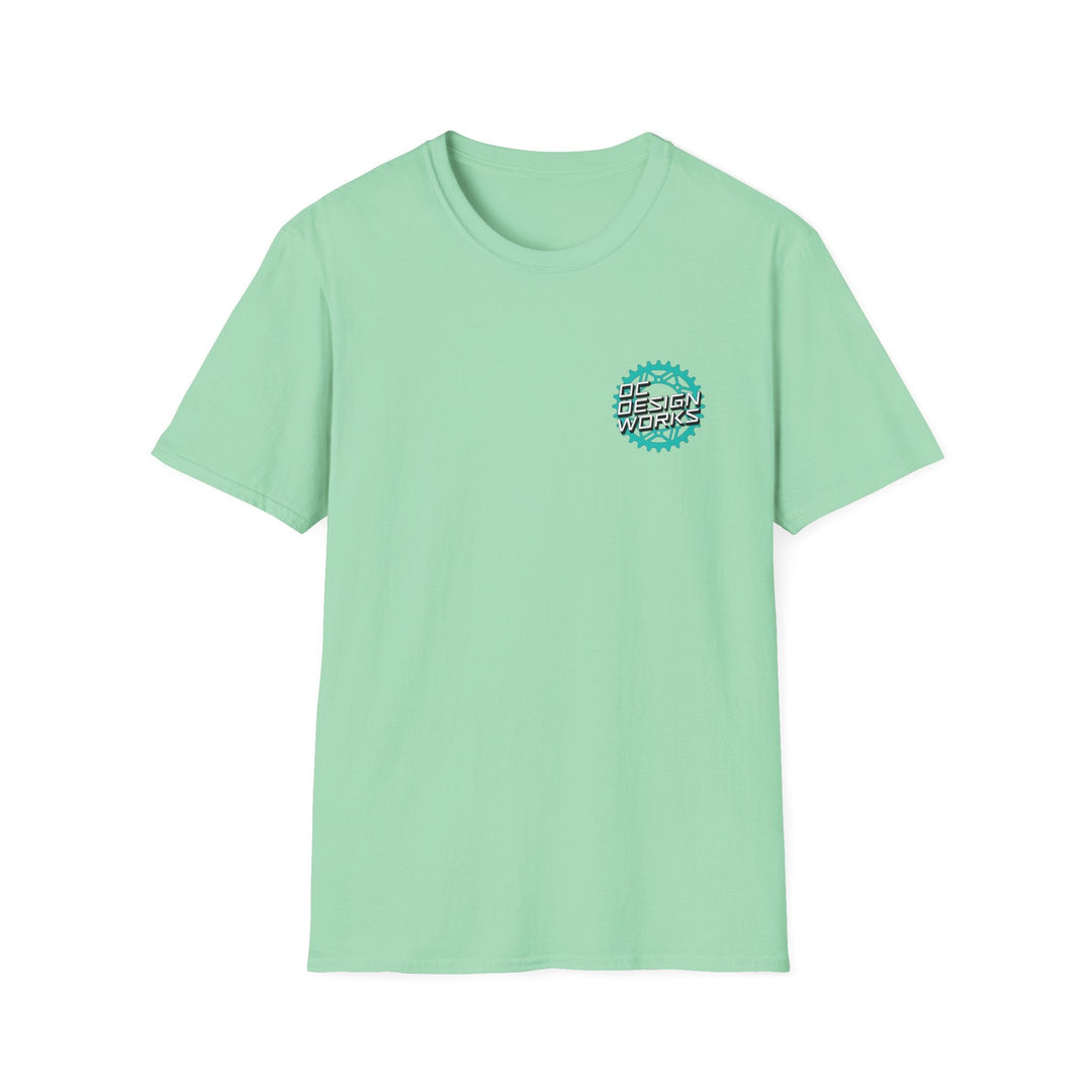 Heritage T‑Shirt — Teal Gear Logo - T-Shirt - Mint Green - OC Designworks