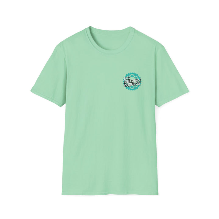Heritage T‑Shirt — Teal Gear Logo - T-Shirt - Mint Green - OC Designworks