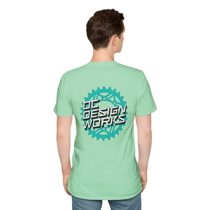 Heritage T‑Shirt — Teal Gear Logo - T-Shirt - Mint Green - OC Designworks