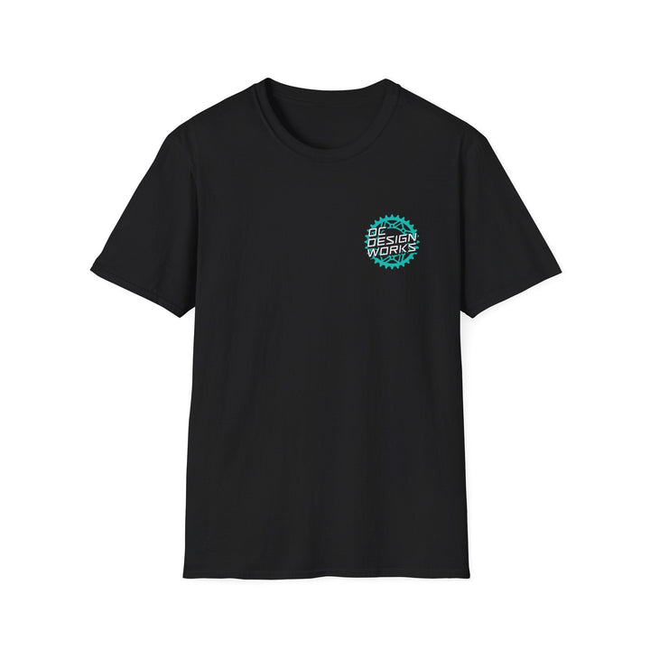 Heritage T‑Shirt — Teal Gear Logo - T-Shirt - Black - OC Designworks