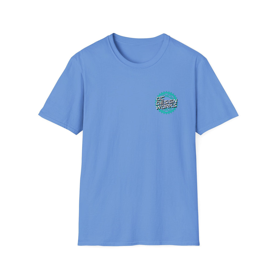 Heritage T‑Shirt — Teal Gear Logo - T-Shirt - Carolina Blue - OC Designworks