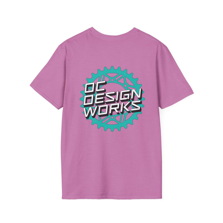 Heritage T‑Shirt — Teal Gear Logo - T-Shirt - Heather Radiant Orchid - OC Designworks