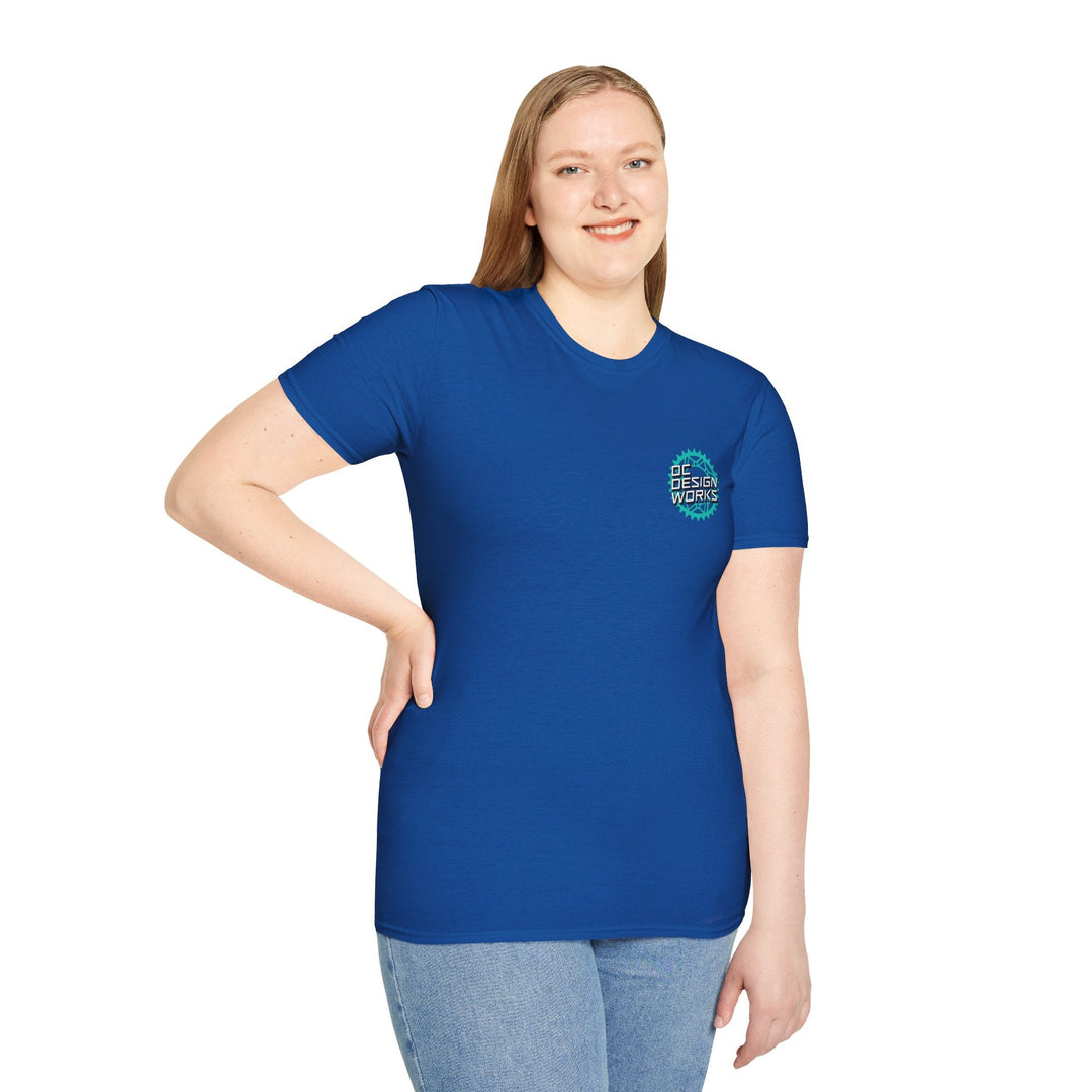 Heritage T‑Shirt — Teal Gear Logo - T-Shirt - Royal - OC Designworks