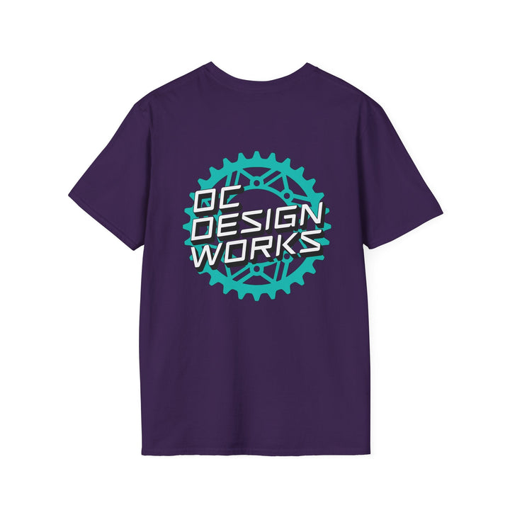 Heritage T‑Shirt — Teal Gear Logo - T-Shirt - Purple - OC Designworks