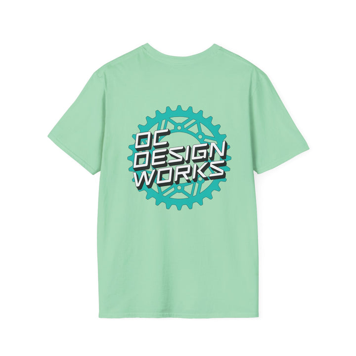 Heritage T‑Shirt — Teal Gear Logo - T-Shirt - Mint Green - OC Designworks