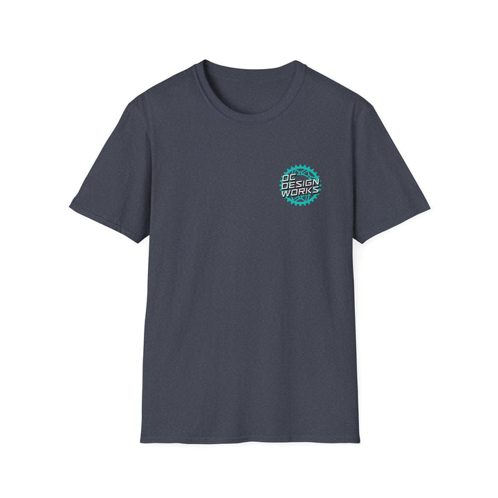 Heritage T‑Shirt — Teal Gear Logo - T-Shirt - Heather Navy - OC Designworks