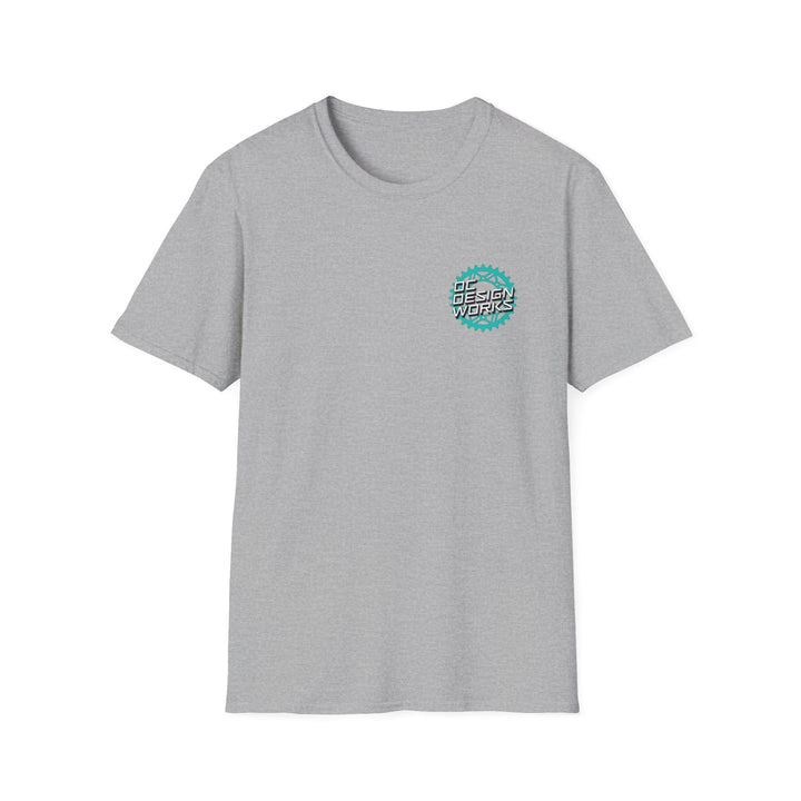 Heritage T‑Shirt — Teal Gear Logo - T-Shirt - Sport Grey - OC Designworks