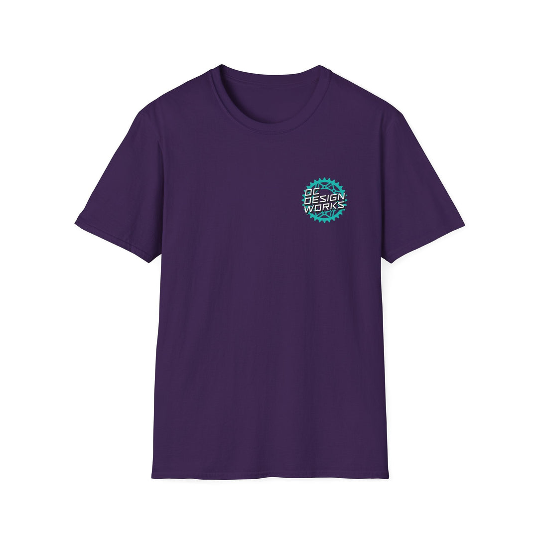 Heritage T‑Shirt — Teal Gear Logo - T-Shirt - Purple - OC Designworks